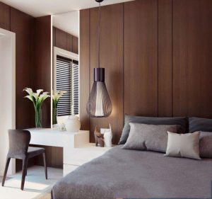 PVC vân gỗ trang trí phòng ngủ