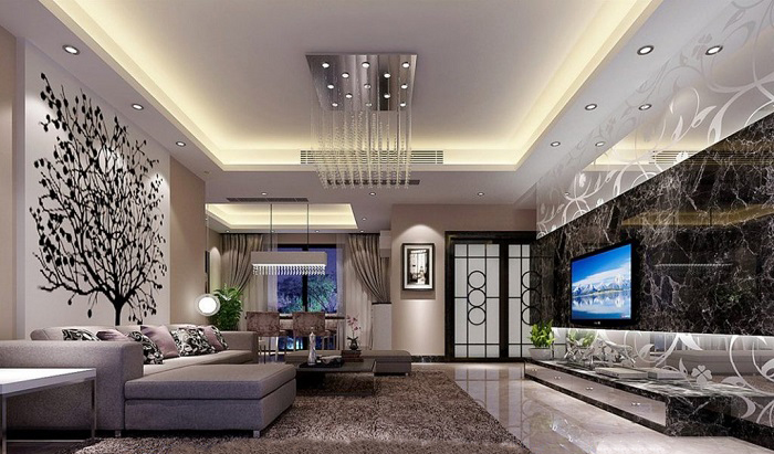 mẫu nhựa ốp tường phòng khách