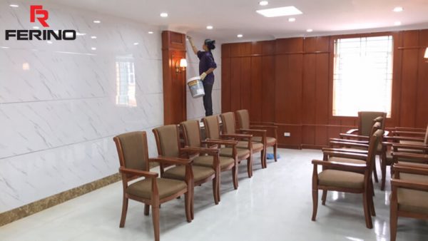 Hoàn thiện công trình trang trí tại UBND Huyện Phú Xuyên