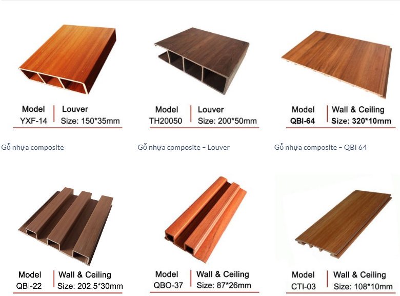 nhựa giả gỗ ngoài trời