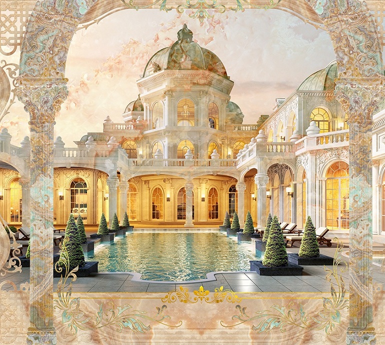 tranh 3D PVC ốp tường