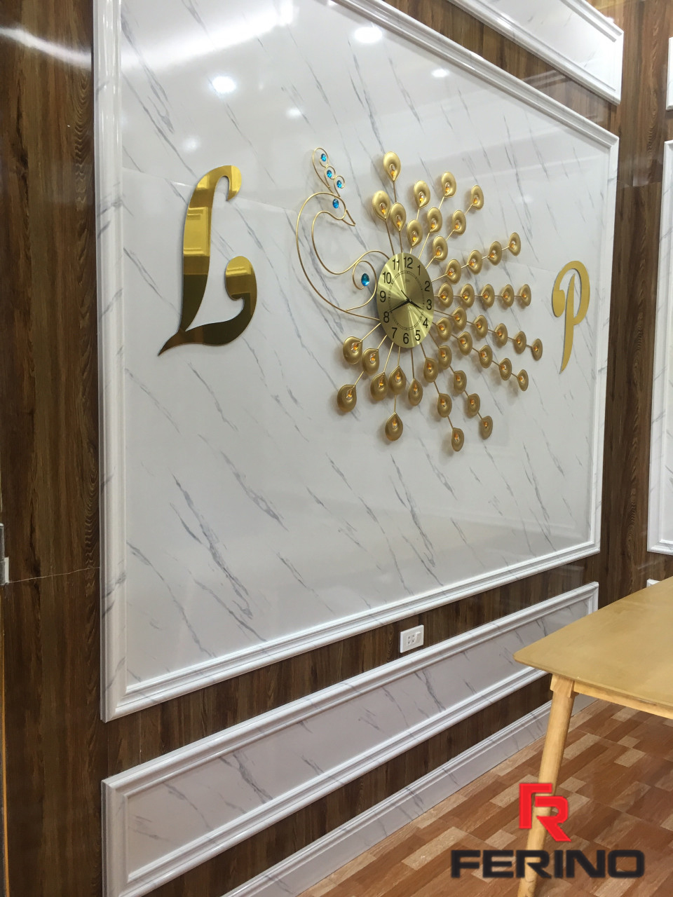 Công trình thi công tấm ốp nhựa giả đá nhà anh Hùng tại Kim Ngưu-Hà Nội