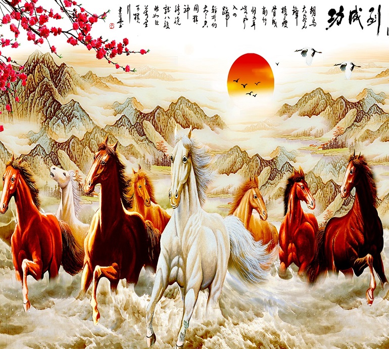 tranh 3D PVC ốp tường