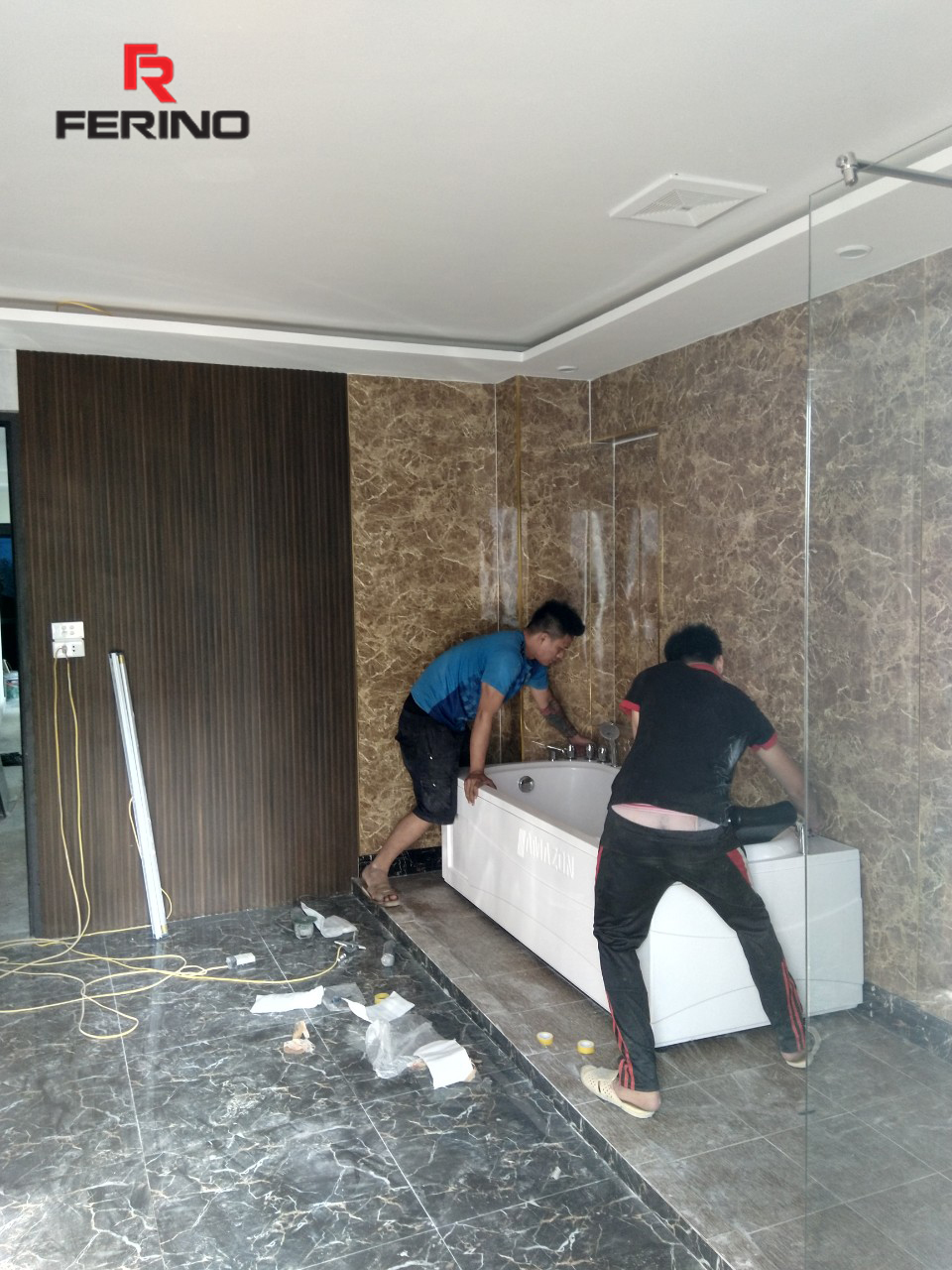 Ferino hoàn thiện công trình Nuru Massage Hà Nội của anh Phong