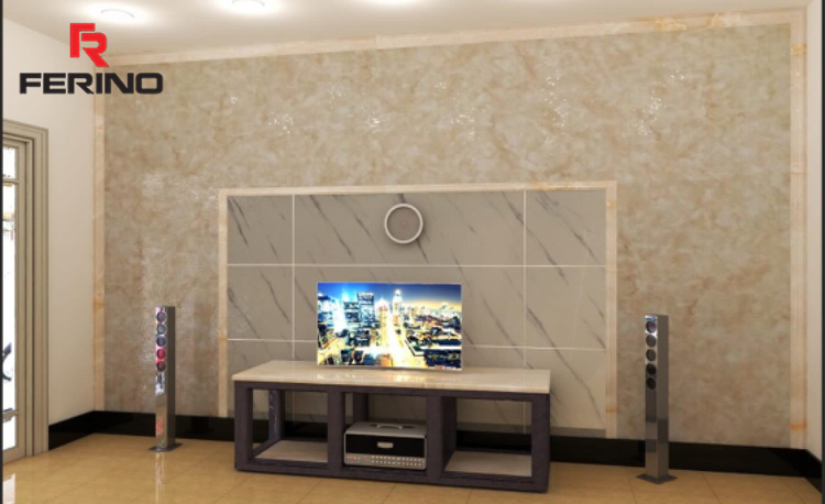 Công trình thi công tấm ốp nhựa giả đá nhà anh Hùng tại Kim Ngưu-Hà Nội