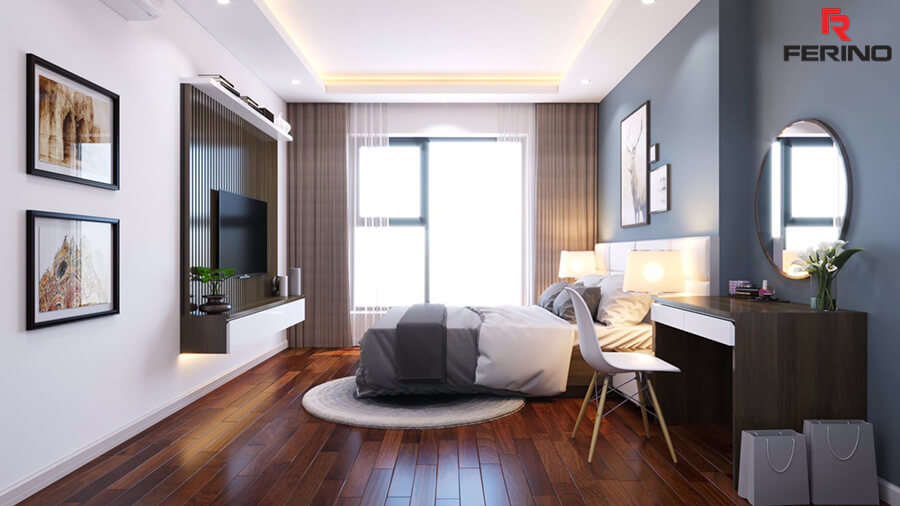 Thi công tấm ốp phòng ngủ