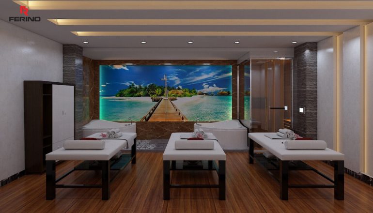 Hoàn thiện công trình tại ốp trang trí tại SPA ngõ 31 Hoàng Cầu