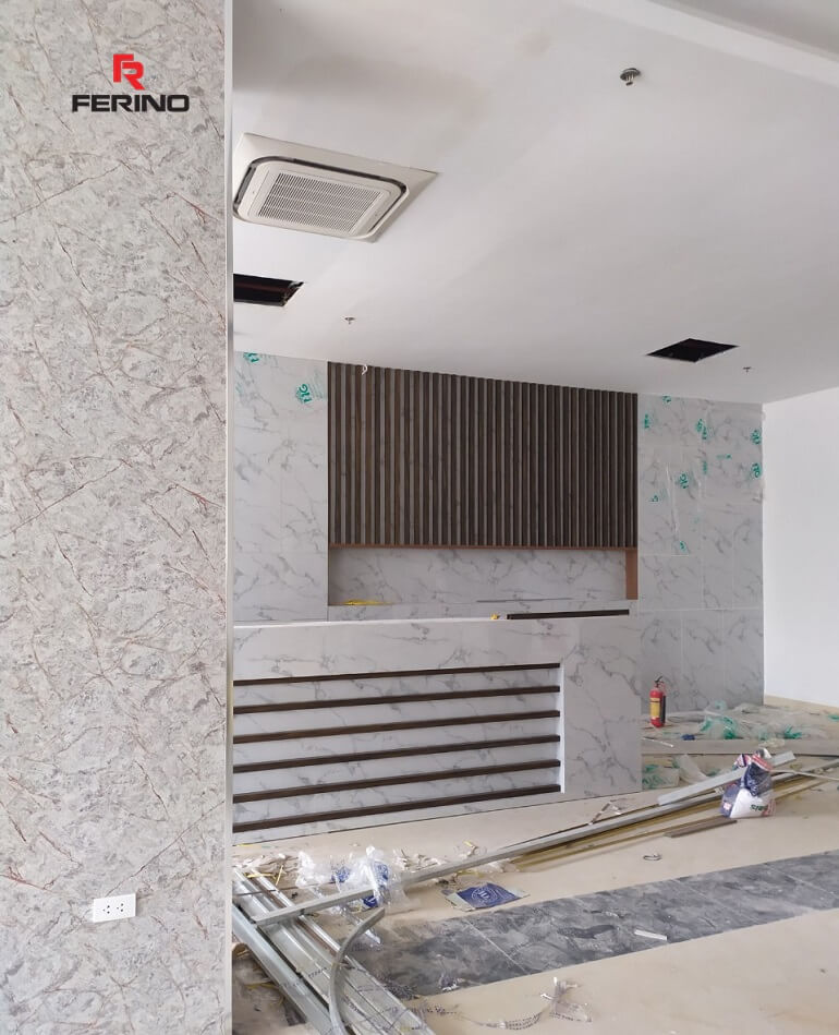 Hoàn thiện nội thất trung tâm hội nghị tiệc cưới 55 Trần Hoà, Định công, Hoàng Mai, Hà Nội