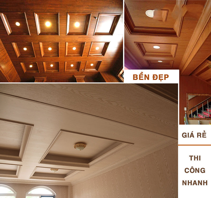 Tấm nhựa giả gỗ ốp trần và báo gía chi tiết