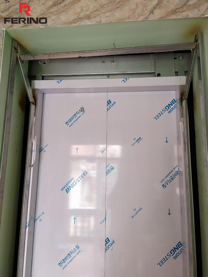 Công trình thi công mặt thang máy bằng tấm nhựa PVC vân đá tại 44 An Hòa