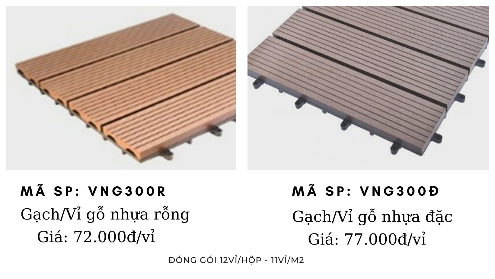 vỉ gỗ nhựa ngoài trời