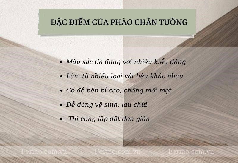 đặc điểm phào chân tường