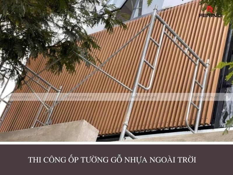 Thi công gỗ nhựa ngoài trời composite