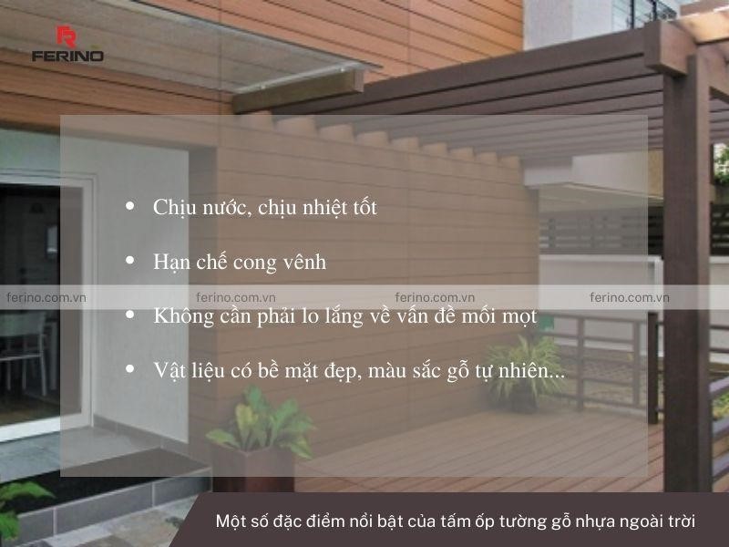 đặc điểm của gỗ nhựa ngoài trời composite
