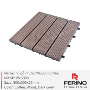 Sàn Vỉ Tự Ghép VGN300 - Coffee