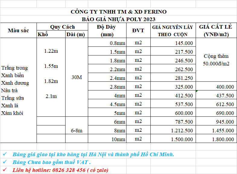 Tấm polycarbonate đặc