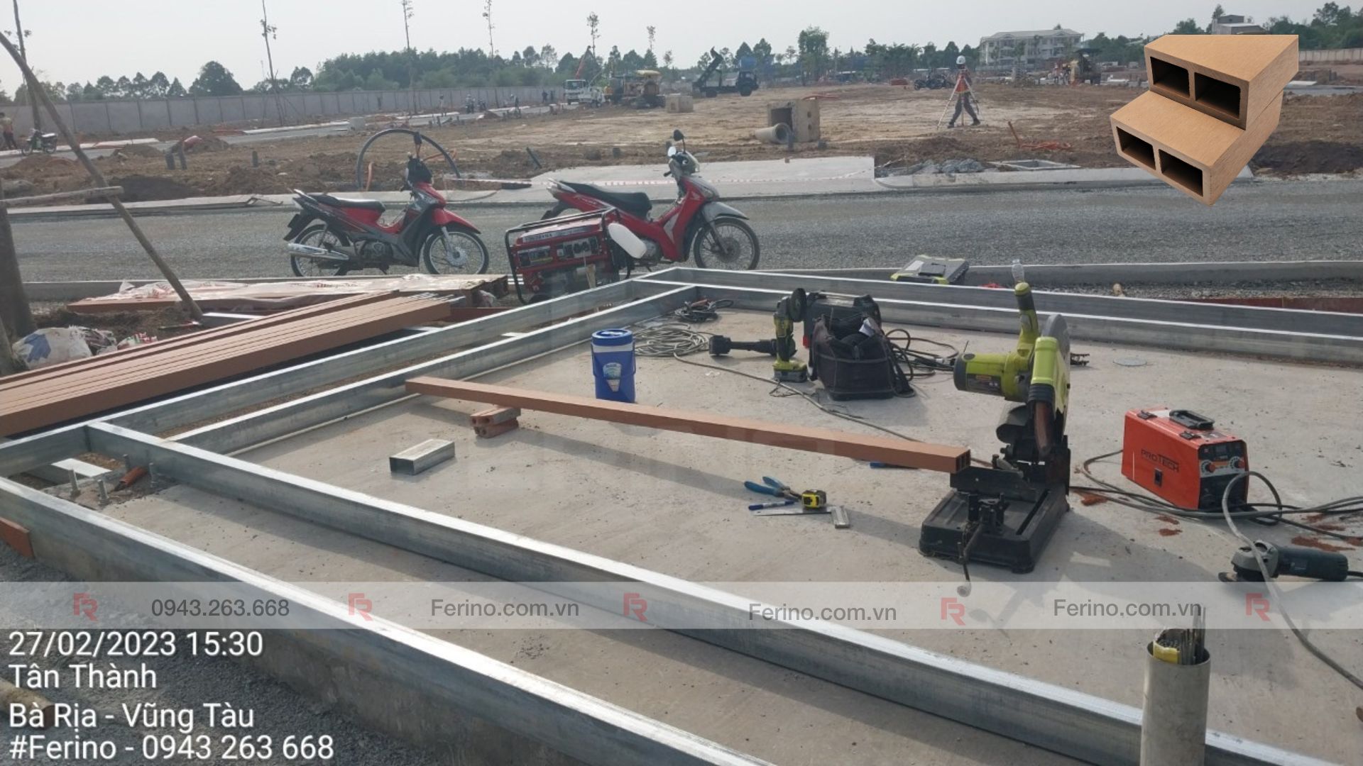 Chòi nghỉ sân vườn từ gỗ nhựa ngoài trời tại Vũng Tàu