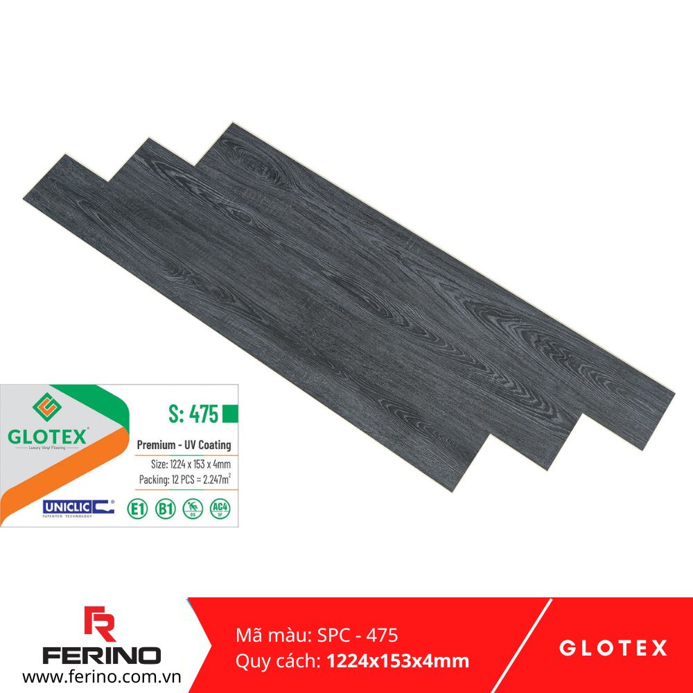 Sàn nhựa hèm khóa SPC-4mm S-475