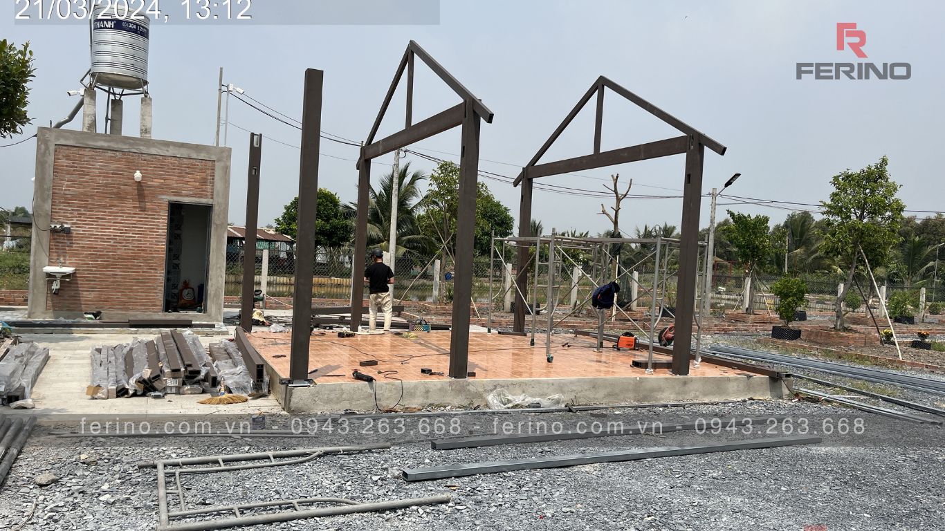 Thi công nhà chòi gỗ nhựa tại Bình Chánh