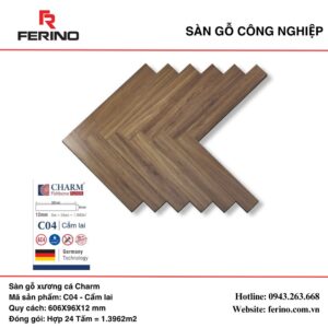 Sàn gỗ xương cá Charm 12mm