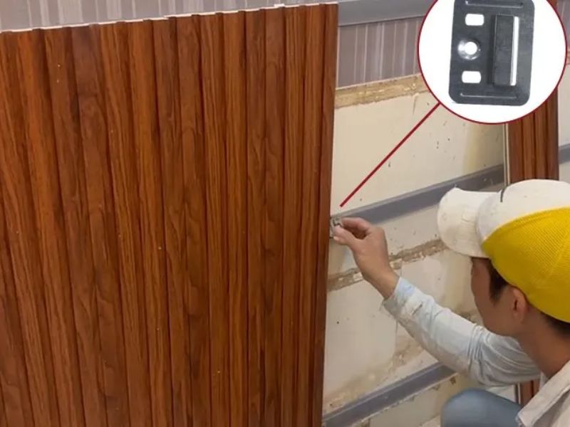 Cách thi công tấm nhựa ốp tường