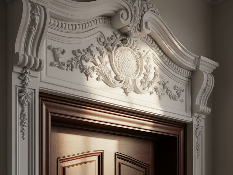 Mẫu phào chỉ cửa chính đẹp