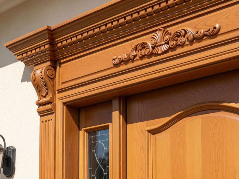 Mẫu phào chỉ cửa chính đẹp