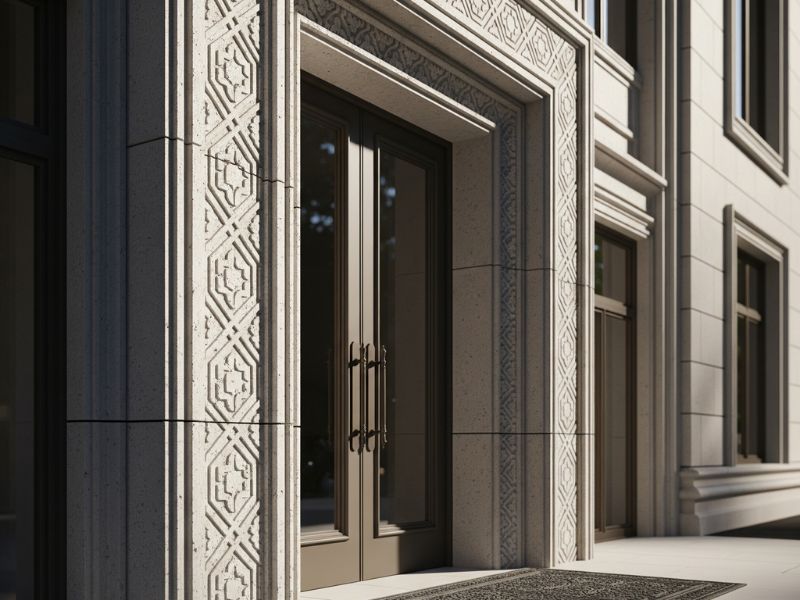 Mẫu phào chỉ cửa chính đẹp