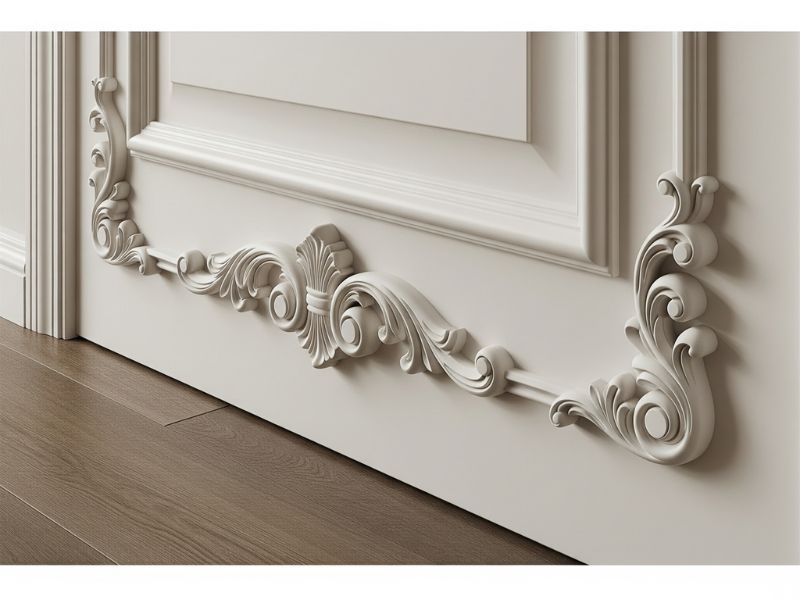 Mẫu phào chỉ cửa chính đẹp