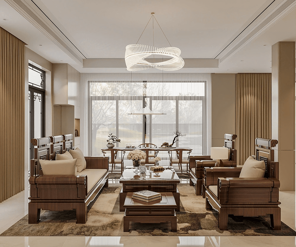 ốp gỗ phòng khách nhà ống