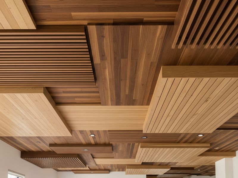 trang trí trần nhà phòng khách