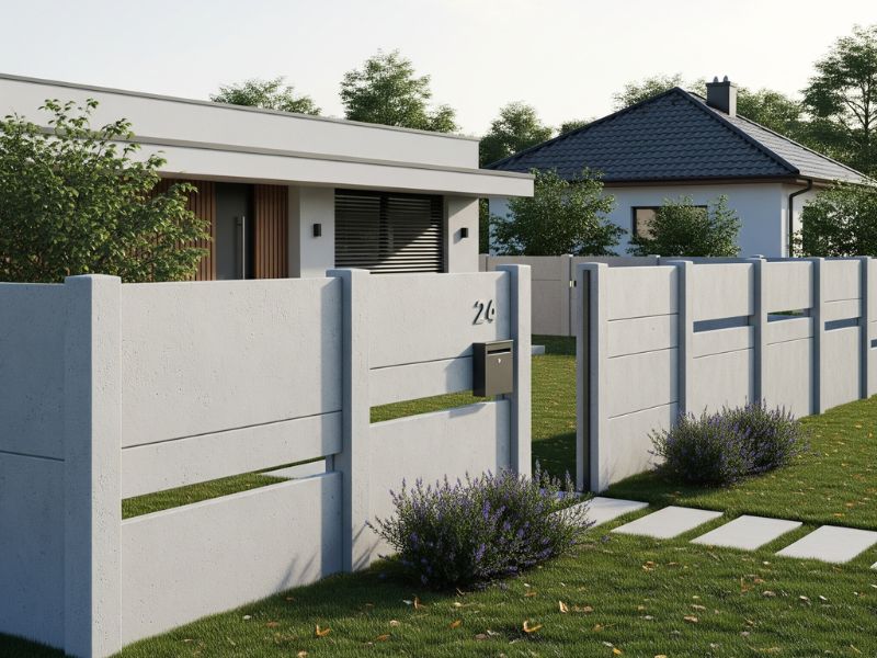 Mẫu hàng rào đẹp đơn giản