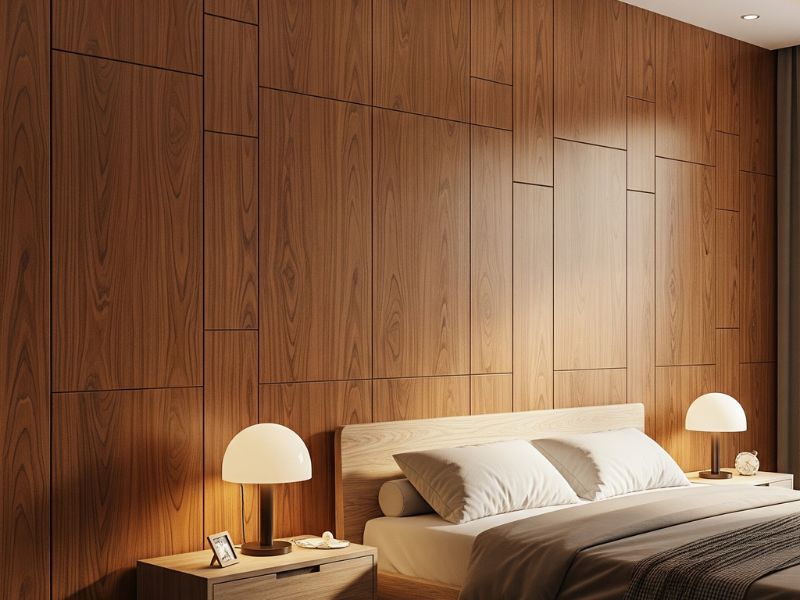 Mẫu nhựa ốp tường phòng ngủ