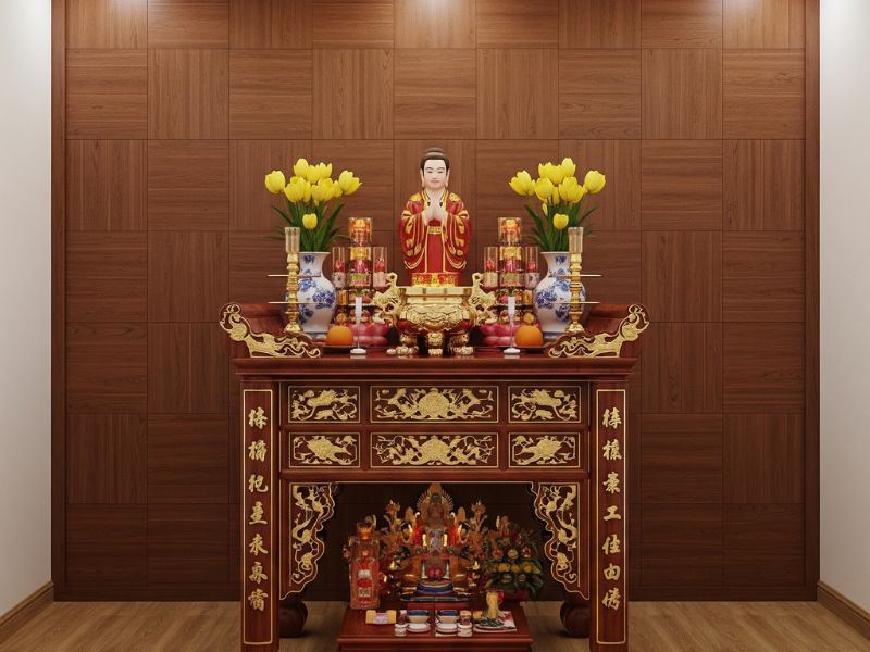 Nhựa ốp tường tấm ốp lưng bàn thờ