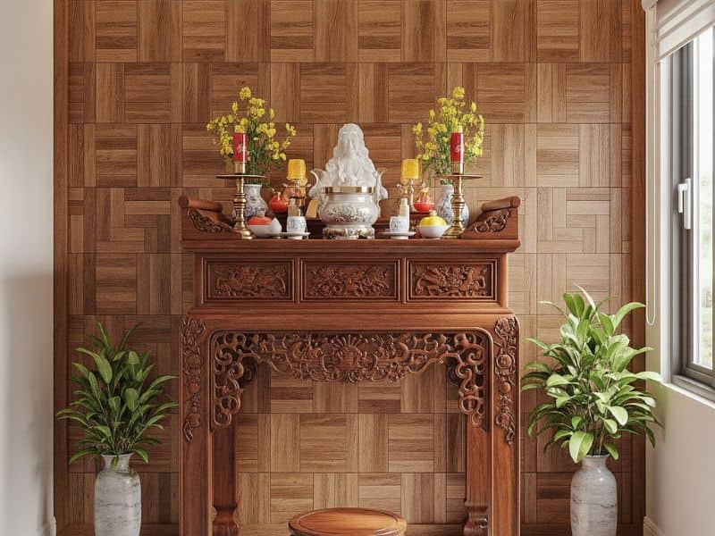 Nhựa ốp tường tấm ốp lưng bàn thờ