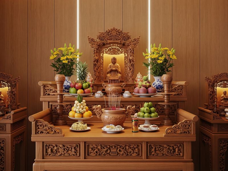 Nhựa ốp tường tấm ốp lưng bàn thờ