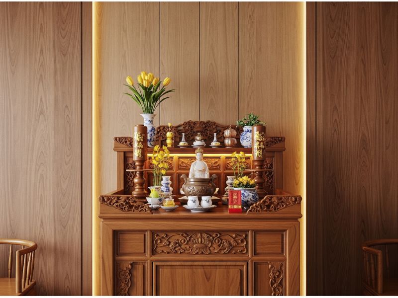 Nhựa ốp tường tấm ốp lưng bàn thờ