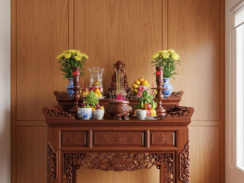 Nhựa ốp tường tấm ốp lưng bàn thờ