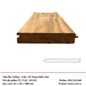 Tấm ốp gỗ thông biến tính H14X120