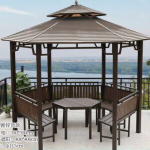 Mẫu Chòi Lục Giác Mái Kẽm