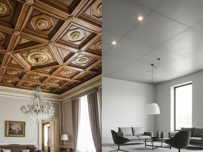 Mẫu trần nhựa nano phẳng đẹp