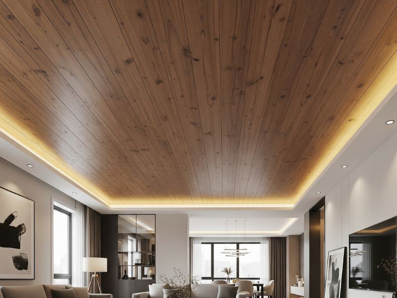 Mẫu trần nhựa nano phẳng đẹp