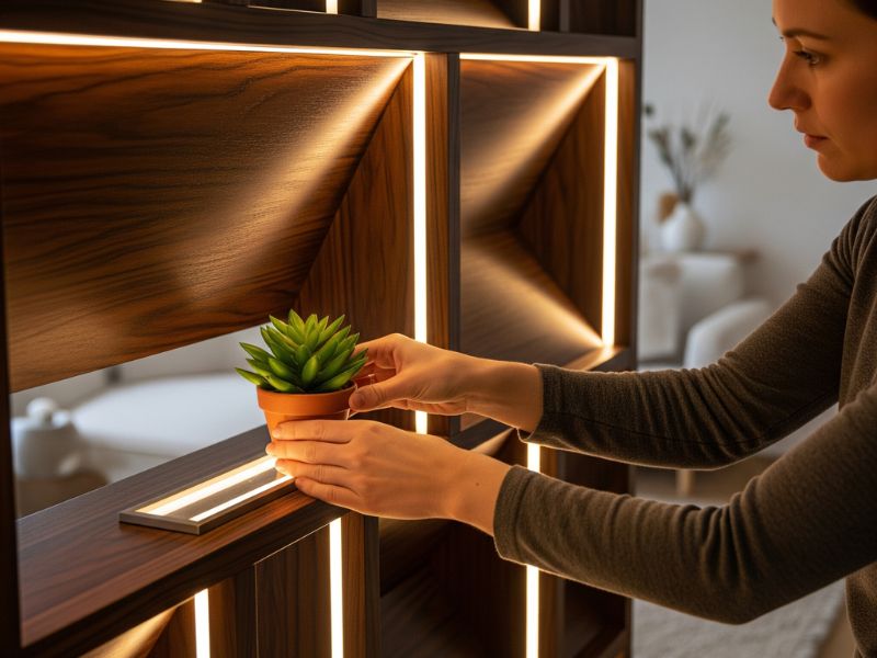 Tự làm vách ngăn phòng khách