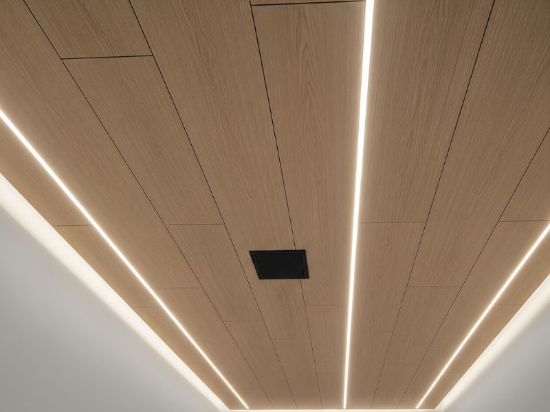 mẫu trần gỗ phẳng đẹp