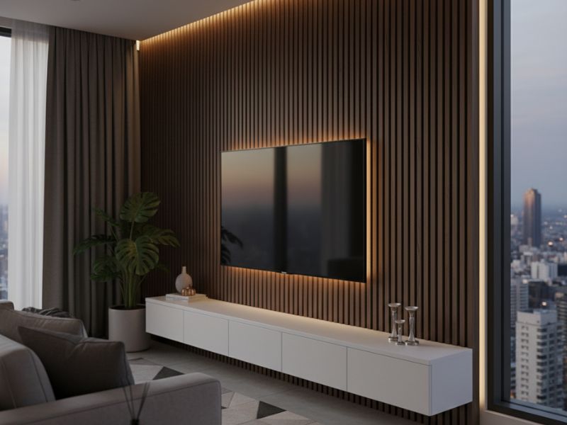 Khoảng cách giữa các lam gỗ