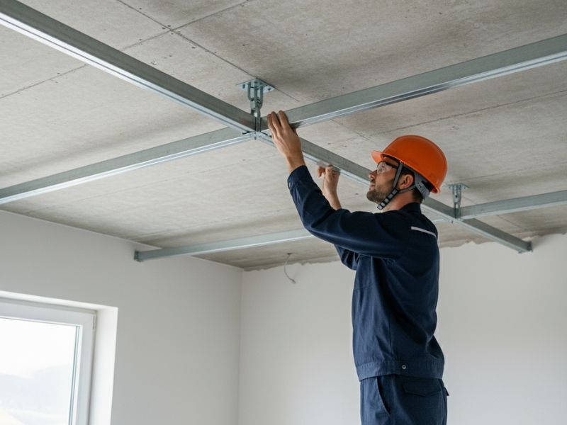 Khoảng cách khung xương trần nhựa nano