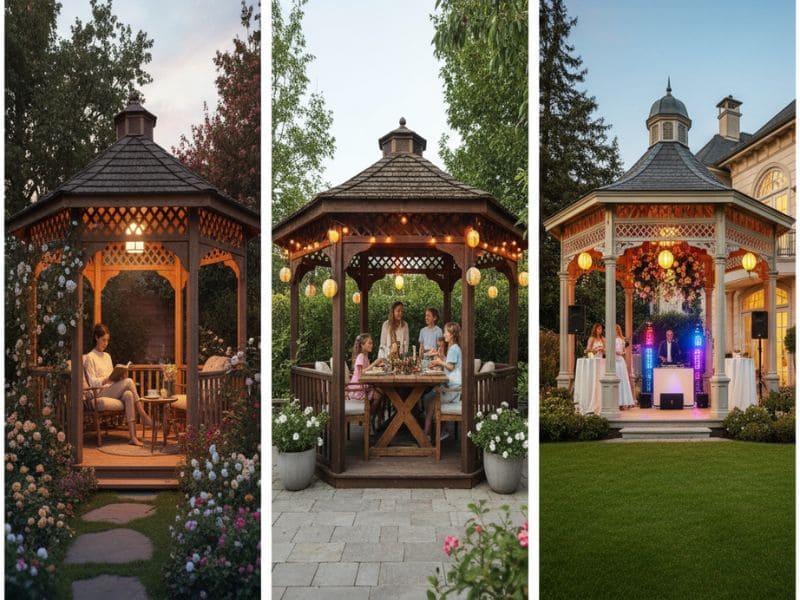 Kích thước nhà chòi lục giác