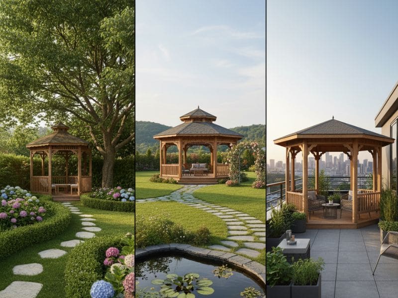 Kích thước nhà chòi lục giác