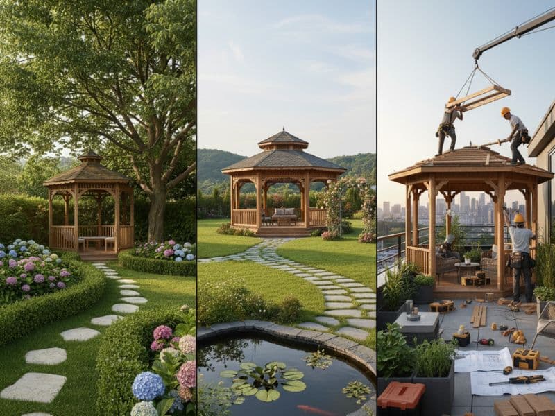 Kích thước nhà chòi lục giác