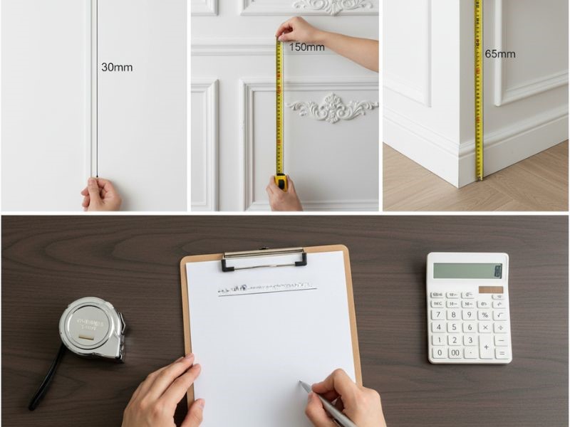 Kích thước phào chỉ tường